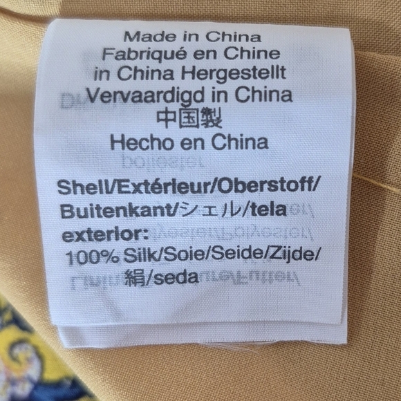 Madewell x Karen Walker Loretta 100% Silk Floral Ruffle Mini Dress - Size 14 - Picture 16 of 16